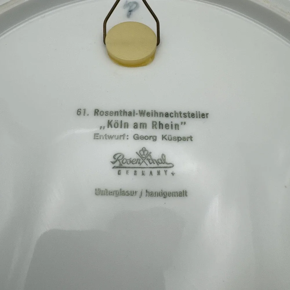 3 Rosenthal Weihnachtsteller Collector‎ Plates 1970, 1971, 1972